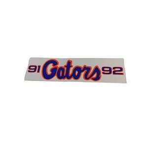 Vintage 1991-1992 University Of Florida Gators UF Bumper Sticker Decal Booster